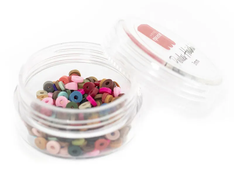 Apportez une touche de couleurs avec ces perles heishi 4 mm mix nature